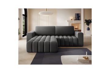 Sektionssofa Eltap Bonett 250x175x92 cm - Paros 06, Grå, Venstre - Møbler - Sofaer - Sovesofaer