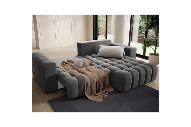 Sektionssofa Eltap Bonett 250x175x92 cm - Paros 06, Grå, Højre - Møbler - Sofaer - Sovesofaer