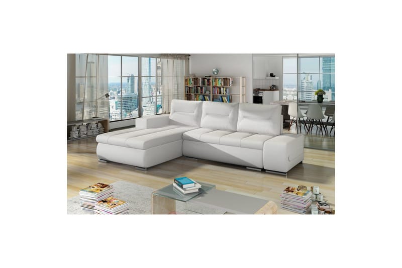 Sektionssofa Eltap Ottavio 275x180x85 cm - Soft 17, Hvid, Venstre - Møbler - Sofaer - Sovesofaer