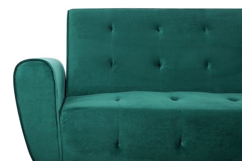 Selnes 3-personers Foldbar Sovesofa 100x181 cm i Fløjl - Grøn - Møbler - Sofaer - Sovesofaer