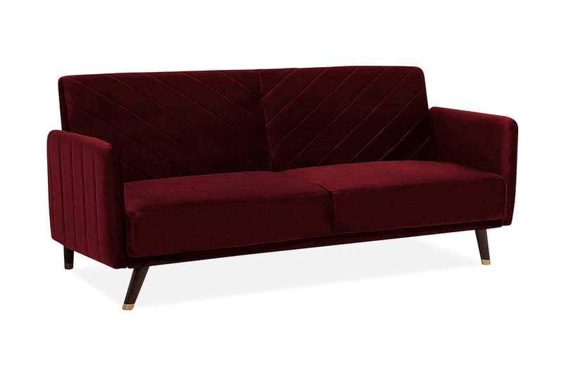 Senja sovesofa 200 cm - Rød - Sovesofaer - 3 personers sovesofa