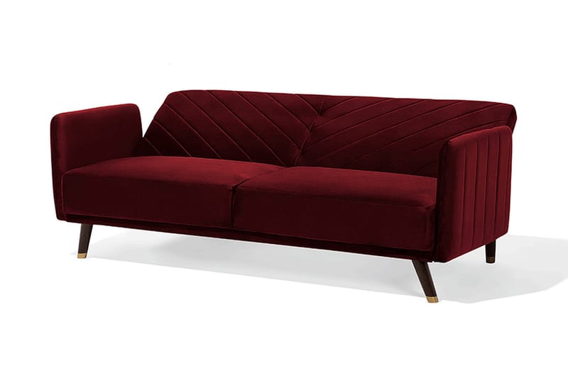 Senja sovesofa 200 cm - Rød - Sovesofaer - 3 personers sovesofa