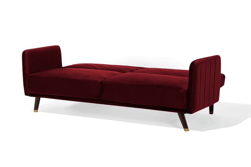 Senja sovesofa 200 cm - Rød - Sovesofaer - 3 personers sovesofa