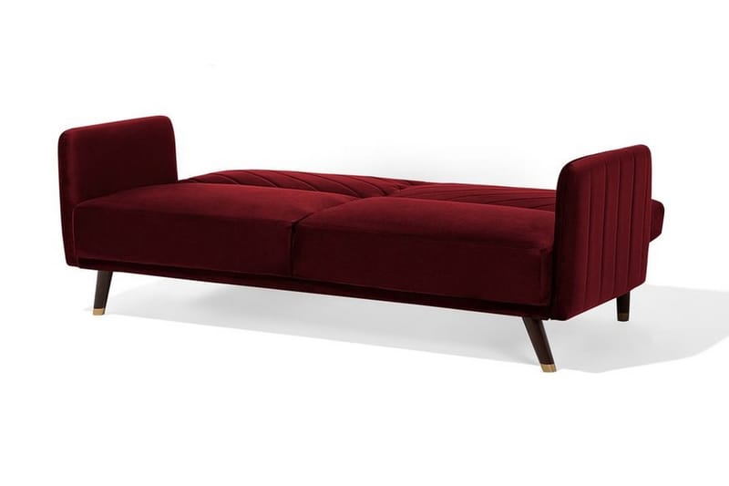 Senja sovesofa 200 cm - Rød - Sovesofaer - 3 personers sovesofa