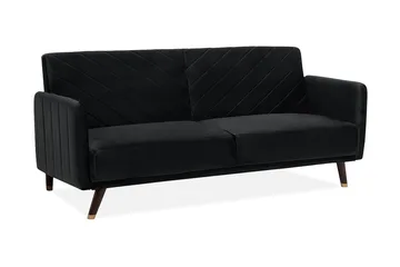Senja sovesofa 200 cm - Sort - Møbler - Sofaer - Sovesofaer