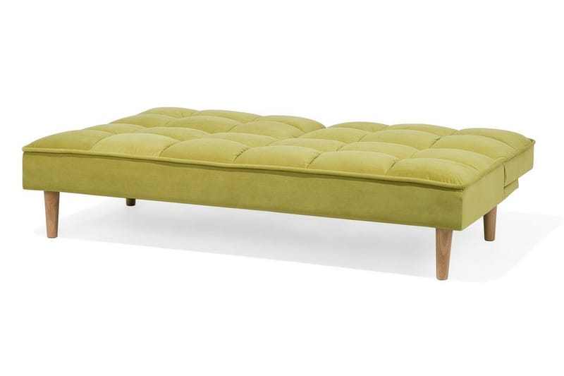 Siljan 3-personers Rektangulær Foldbar Sovesofa 105x177 cm i Fløjl - Grøn - Møbler - Sofaer - Sovesofaer