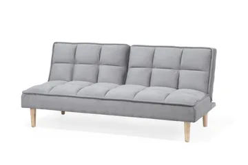Siljan 3-personers Rektangulær Sovesofa 105x177 cm i Stof - Grå - Møbler - Sofaer - Sovesofaer