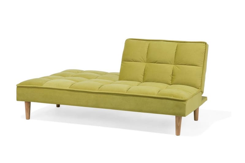 Siljan 3-personers Rektangulær Foldbar Sovesofa 105x177 cm i Fløjl - Grøn - Møbler - Sofaer - Sovesofaer