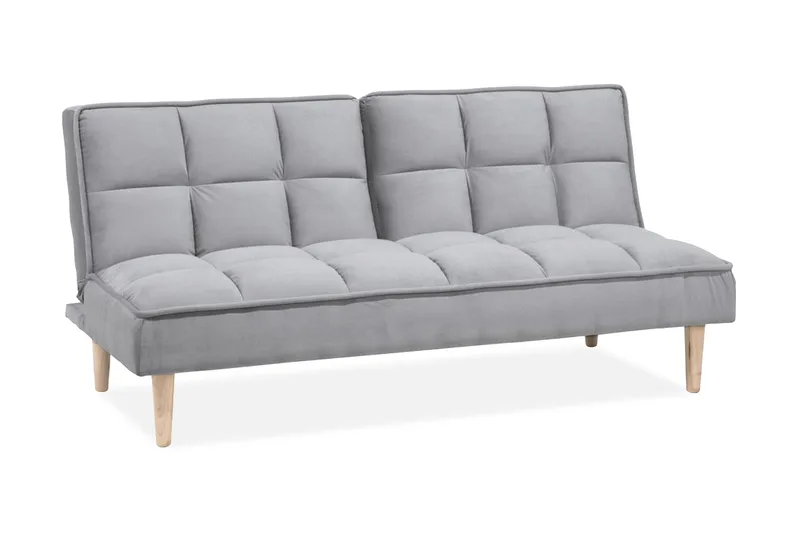 Siljan 3-personers Rektangulær Sovesofa 105x177 cm i Stof, Grå