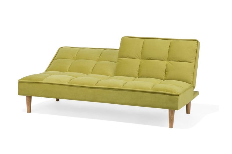 Siljan 3-personers Rektangulær Foldbar Sovesofa 105x177 cm i Fløjl - Grøn - Møbler - Sofaer - Sovesofaer