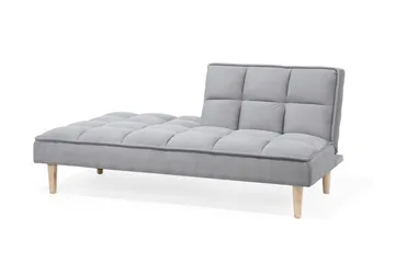 Siljan 3-personers Rektangulær Sovesofa 105x177 cm i Stof - Grå - Møbler - Sofaer - Sovesofaer