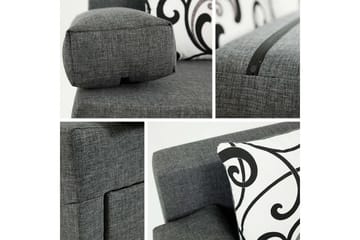 Skatteg 3-personers Sovesofa 133x192 cm med Opbevaring i Stof - Beige - Møbler - Sofaer - Sovesofaer