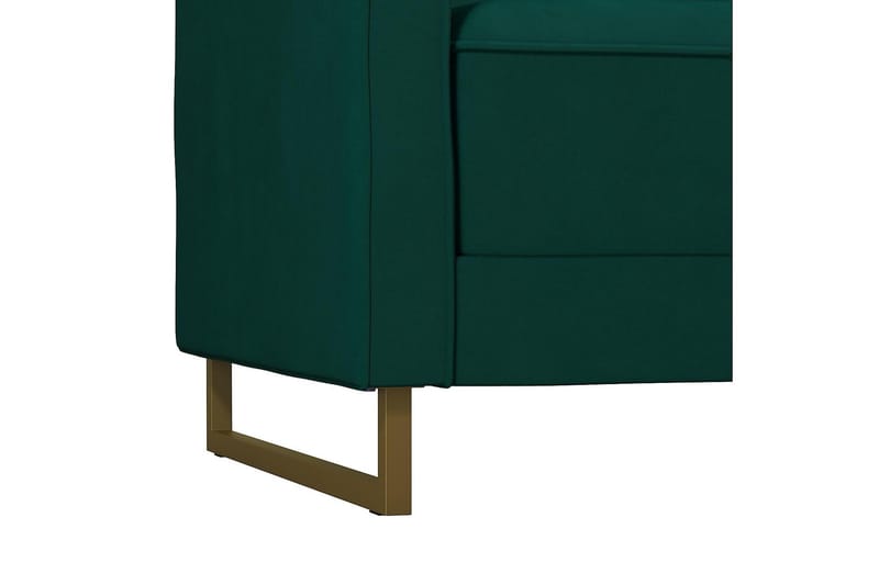 Skylar 2-personers Sovesofa Justerbar Velour/Grøn /Messing - Novogratz - Møbler - Sofaer - Sovesofaer