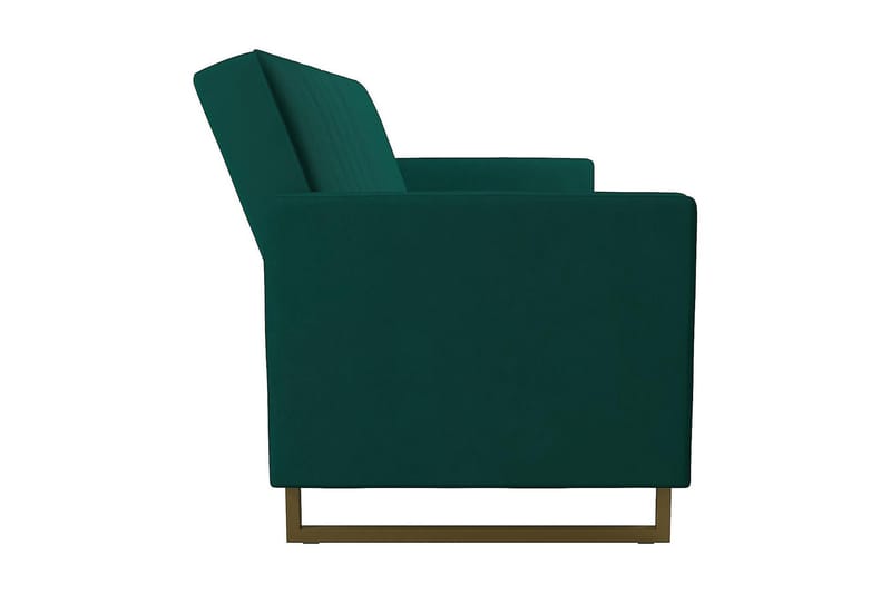 Skylar 2-personers Sovesofa Justerbar Velour/Grøn /Messing - Novogratz - Møbler - Sofaer - Sovesofaer