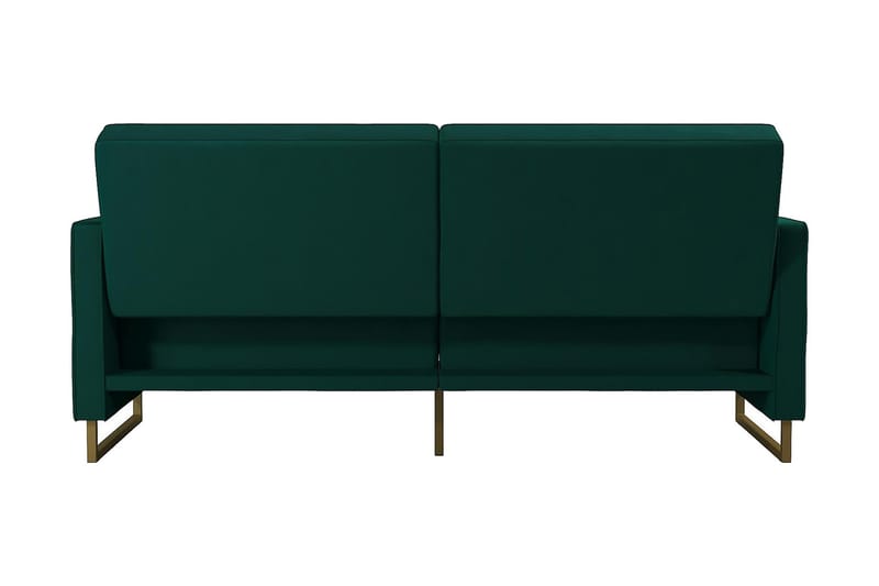Skylar 2-personers Sovesofa Justerbar Velour/Grøn /Messing - Novogratz - Møbler - Sofaer - Sovesofaer