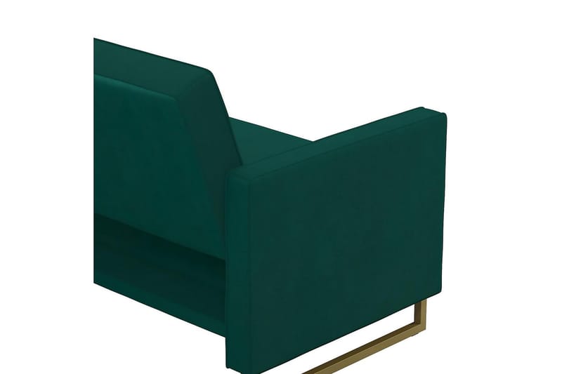 Skylar 2-personers Sovesofa Justerbar Velour/Grøn /Messing - Novogratz - Møbler - Sofaer - Sovesofaer