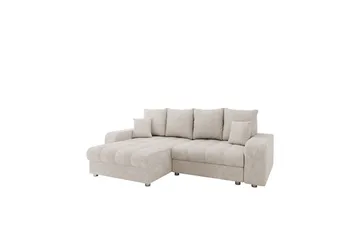 Smolmark Sovesofa med Chaiselong 3-personers - Beige - Møbler - Sofaer - Sovesofaer