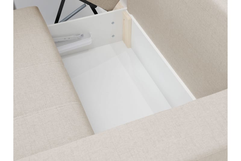 Smolmark Sovesofa med Chaiselong 3-personers - Beige - Møbler - Sofaer - Sovesofaer