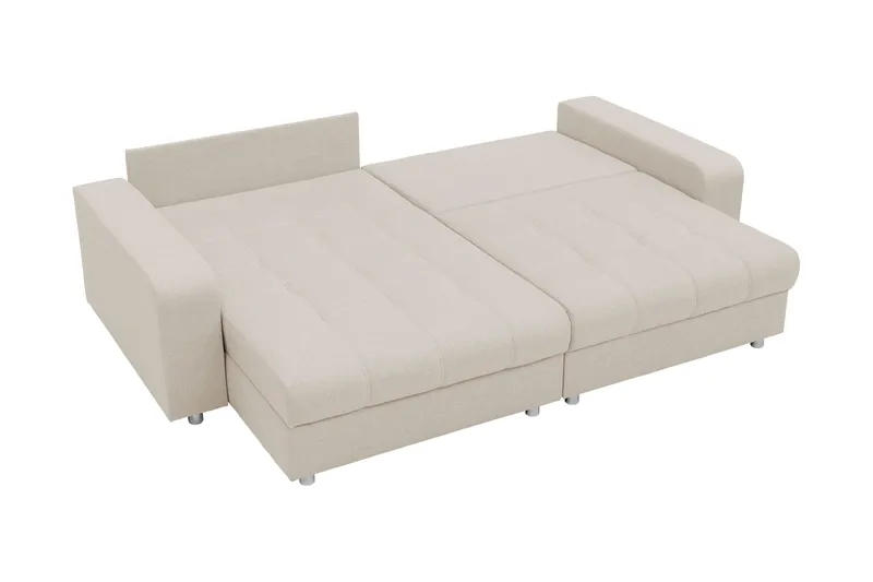Smolmark Sovesofa med Chaiselong 3-personers - Beige - Møbler - Sofaer - Sovesofaer
