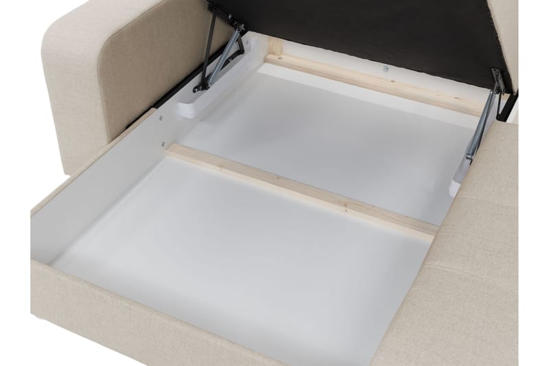 Smolmark Sovesofa med Chaiselong 3-personers - Beige - Møbler - Sofaer - Sovesofaer