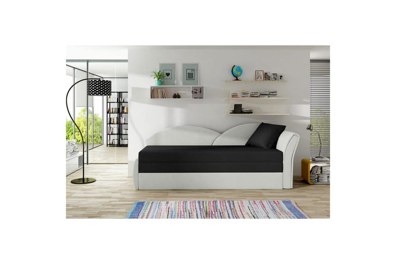 Sofa Eltap Aga 218x80x77 cm, Alova 04, Alova Pdp, Sort, Hvid, Højre