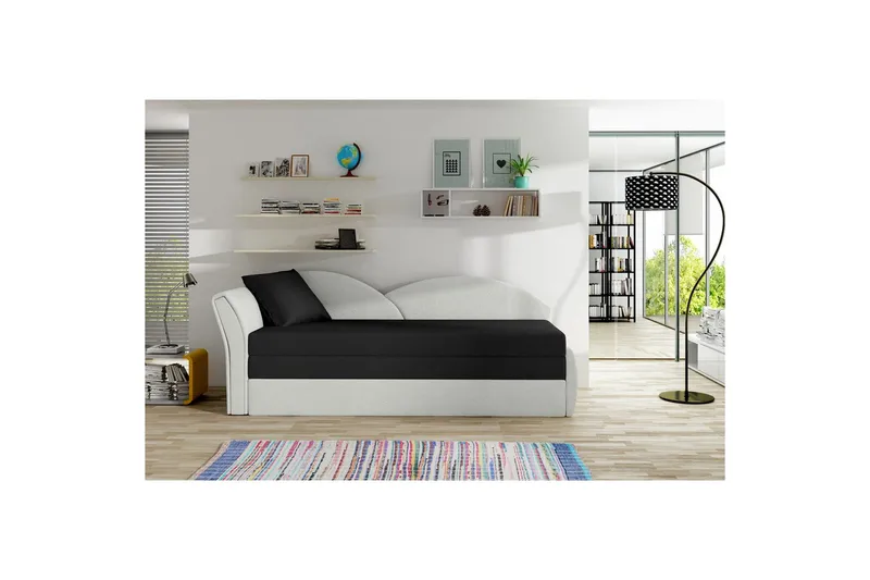 Sofa Eltap Aga 218x80x77 cm, Rose 14, Alova 66, Mønster, Beige, Venstre