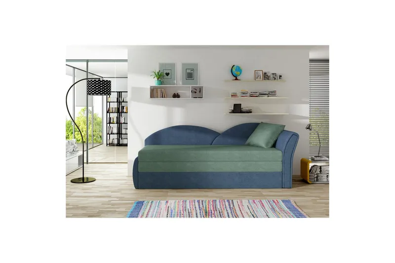 Sofa Eltap Aga 218x80x77 cm, Soro 34, Soro 76, Grøn, Blå, Højre
