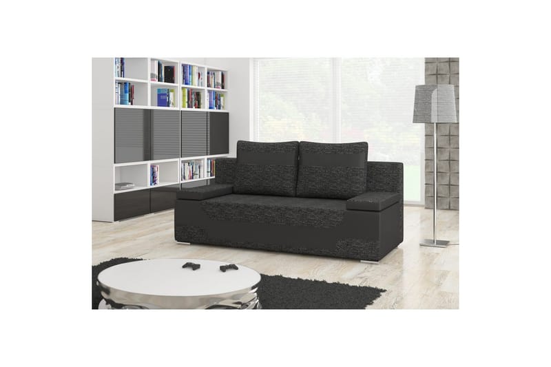 Sofa Eltap Area 200x90x92 cm - Berlin 02, Blød 11, Sort - Møbler - Sofaer - Sovesofaer