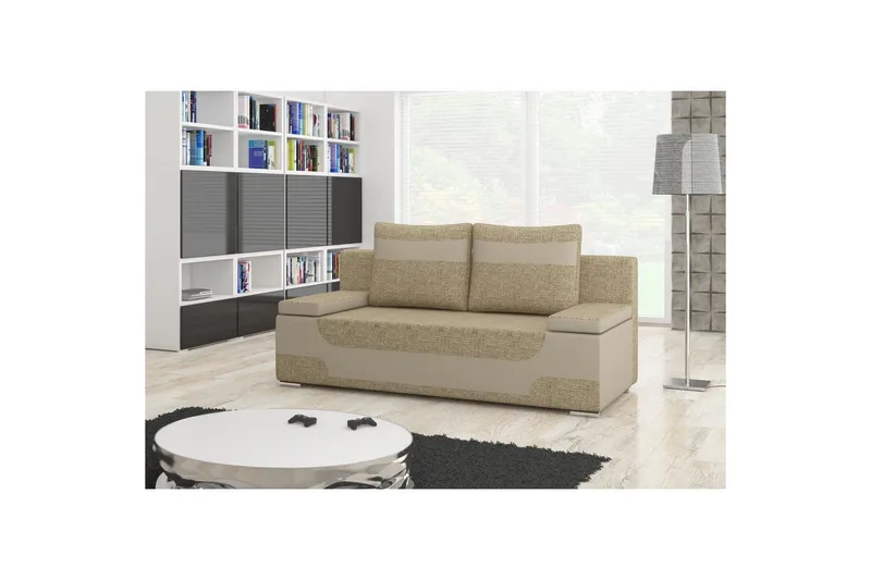 Sofa Eltap Area 200x90x92 cm - Berlin 03, Blød 33, Beige - Møbler - Sofaer - Sovesofaer