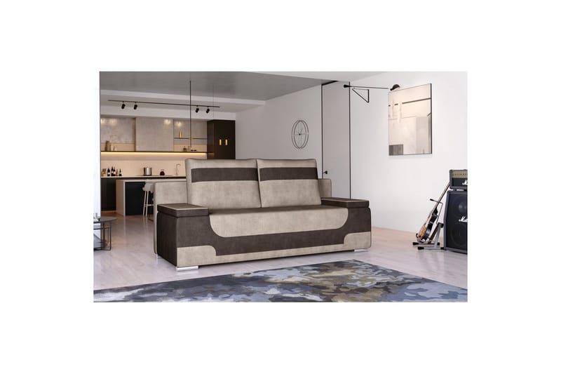 Sofa Eltap Area 200x90x92 cm, Dora 22, Dora 28, Brun, Mørkebrun