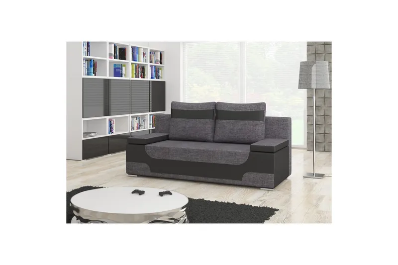 Sofa Eltap Area 200x90x92 cm, Sawana 05, Soft 11, Sort