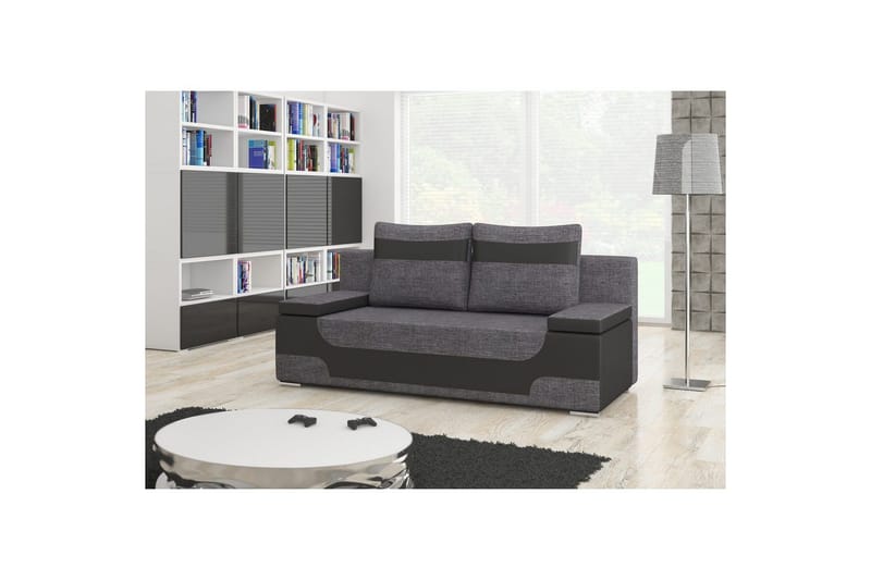 Sofa Eltap Area 200x90x92 cm - Sawana 05, Soft 11, Sort - Møbler - Sofaer - Sovesofaer