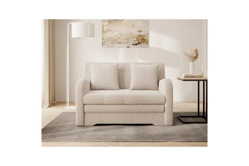 Sofa Eltap Ario 130x85x103 cm - Jarell 18, Lys Beige - Møbler - Sofaer - Sovesofaer