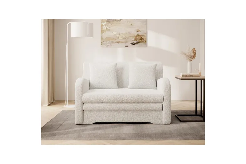 Sofa Eltap Ario 130x85x103 cm - Royal 01, Hvid - Møbler - Sofaer - Sovesofaer