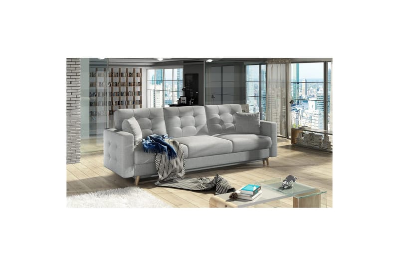 Sofa Eltap Asgard 233x93x92 cm - Solid 09, Beige - Møbler - Sofaer - Sovesofaer