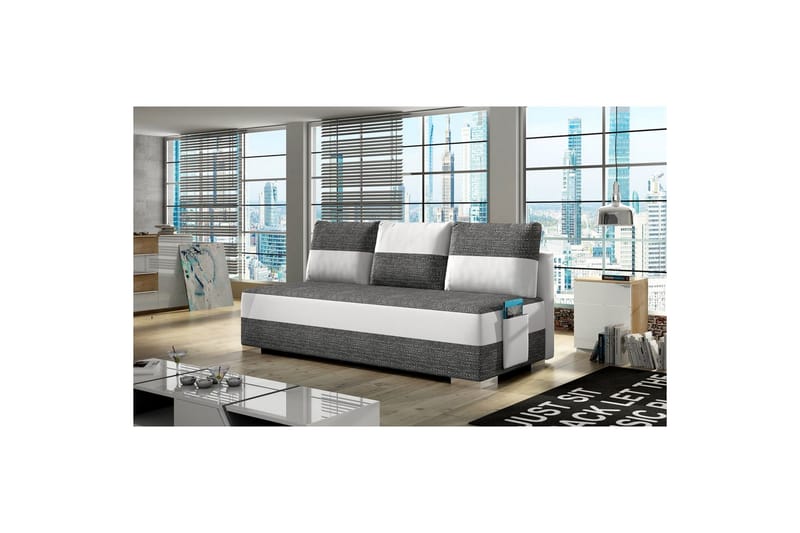 Sofa Eltap Atila 200x83x92 cm - Berlin 02, Blød 17, Hvid - Møbler - Sofaer - Sovesofaer
