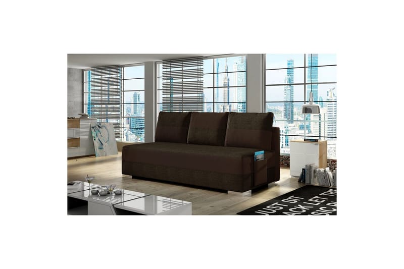 Sofa Eltap Atila 200x83x92 cm - Sawana 16, Soft 66, Brun, Mørkebrun - Møbler - Sofaer - Sovesofaer