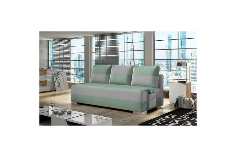 Sofa Eltap Atila 200x83x92 cm - Soro 34, Soro 83, Grøn, Hvid - Møbler - Sofaer - Sovesofaer