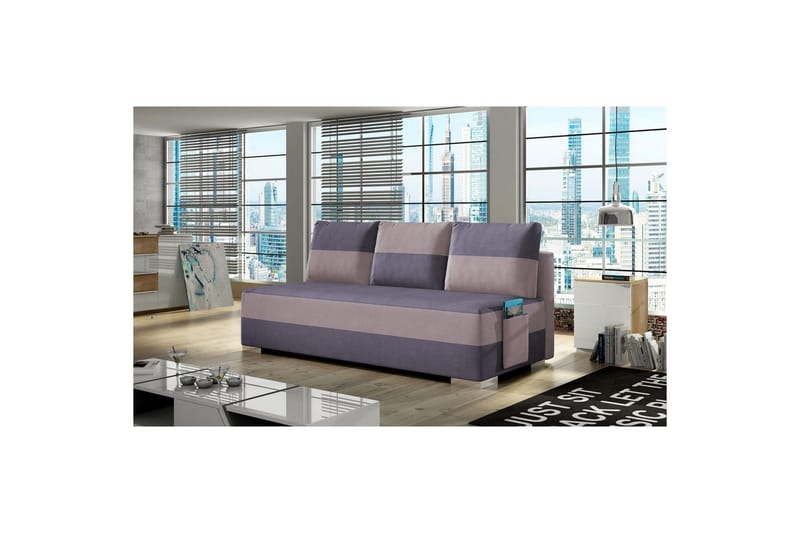 Sofa Eltap Atila 200x83x92 cm - Soro 65, Soro 61, Lilla, Pink - Møbler - Sofaer - Sovesofaer