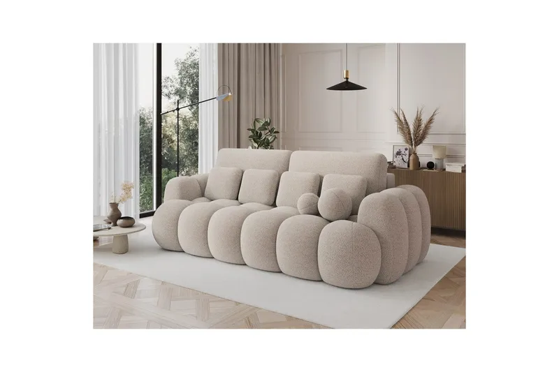 Sofa Eltap Cotonn 256x105x119 cm - Royal 18, Beige - Møbler - Sofaer - Sovesofaer