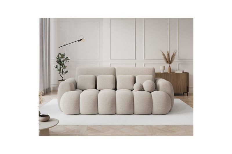 Sofa Eltap Cotonn 256x105x119 cm - Royal 18, Beige - Møbler - Sofaer - Sovesofaer