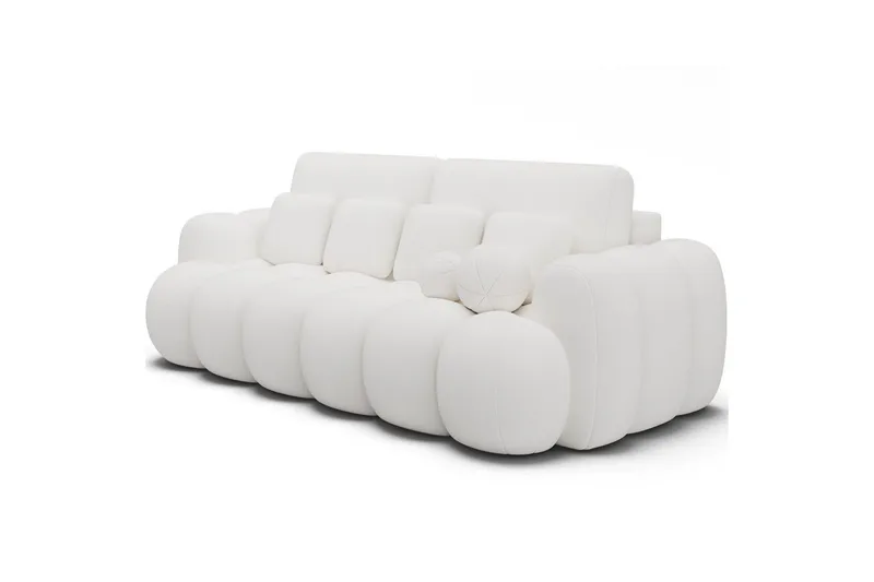 Sofa Eltap Cotonn 256x105x119 cm - Paolli 01, Hvid - Møbler - Sofaer - Sovesofaer