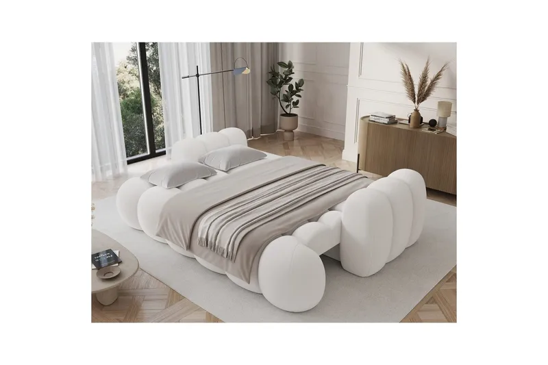 Sofa Eltap Cotonn 256x105x119 cm - Paolli 01, Hvid - Møbler - Sofaer - Sovesofaer