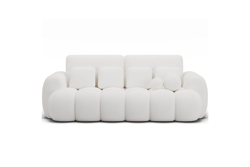 Sofa Eltap Cotonn 256x105x119 cm, Paolli 01, Hvid