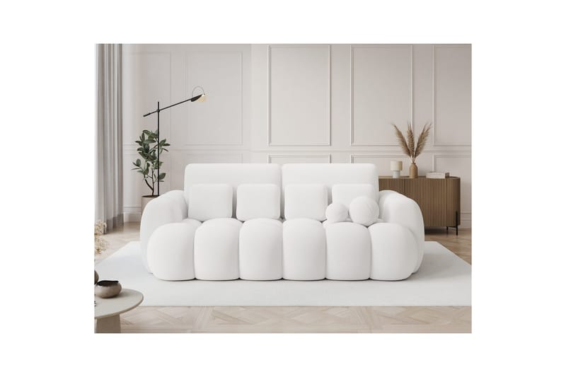 Sofa Eltap Cotonn 256x105x119 cm - Paolli 01, Hvid - Møbler - Sofaer - Sovesofaer