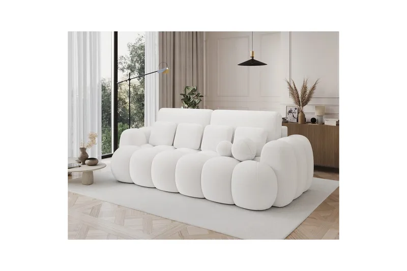 Sofa Eltap Cotonn 256x105x119 cm - Paolli 01, Hvid - Møbler - Sofaer - Sovesofaer