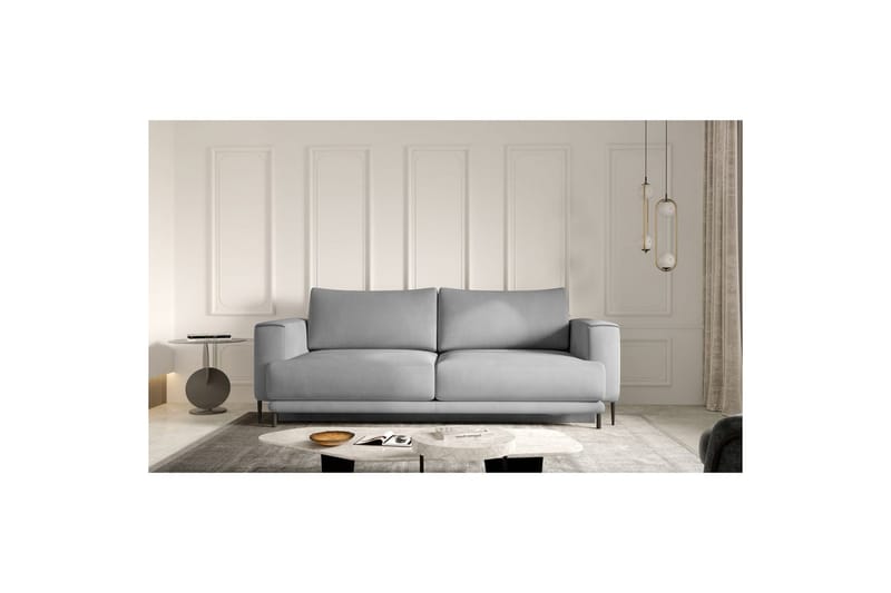 Sofa Eltap Dalia 248x84x95 cm - Nube 3, Lysegrå - Møbler - Sofaer - Sovesofaer