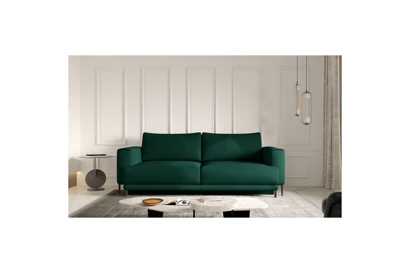Sofa Eltap Dalia 248x84x95 cm, Nube 35, Grøn
