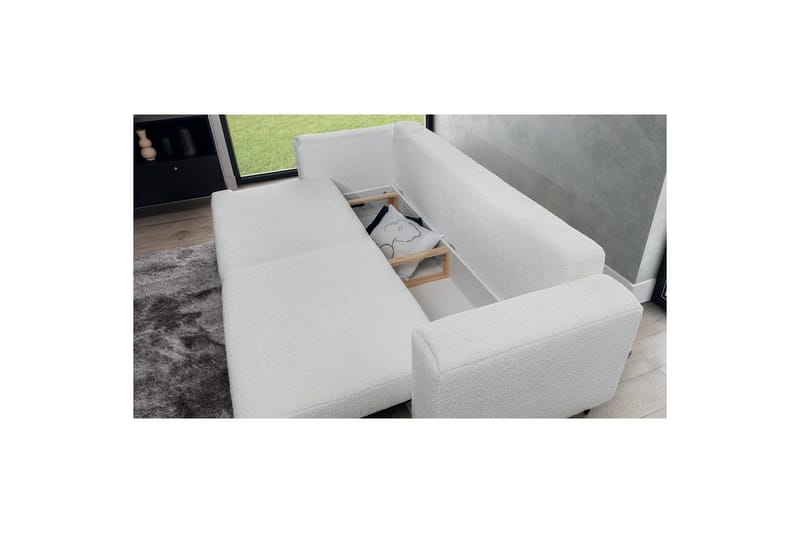 Sofa Eltap Dalia 248x84x95 cm - Royal 01, Hvid - Møbler - Sofaer - Sovesofaer