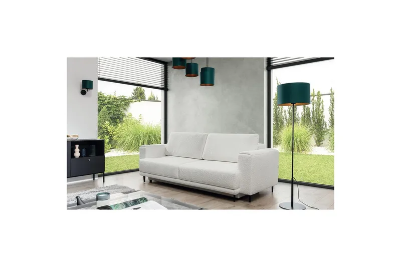 Sofa Eltap Dalia 248x84x95 cm - Royal 01, Hvid - Møbler - Sofaer - Sovesofaer